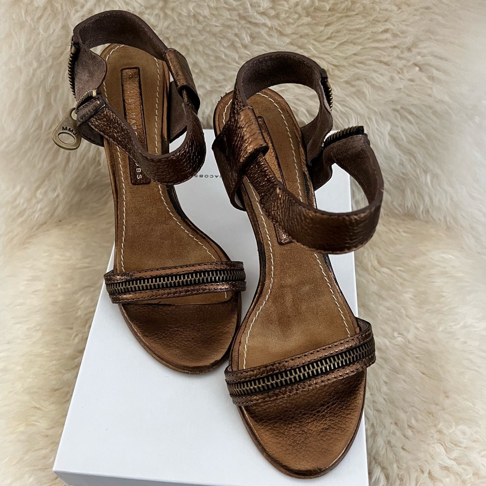 Marc by Marc Jacobs Leather Strap Heels